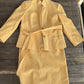 Clueless Suede Egg Yellow Cropped Suit